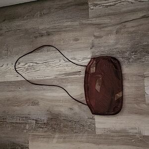 Vintage 70s Varon Burgandy/Black Snakeskin Leather Purse